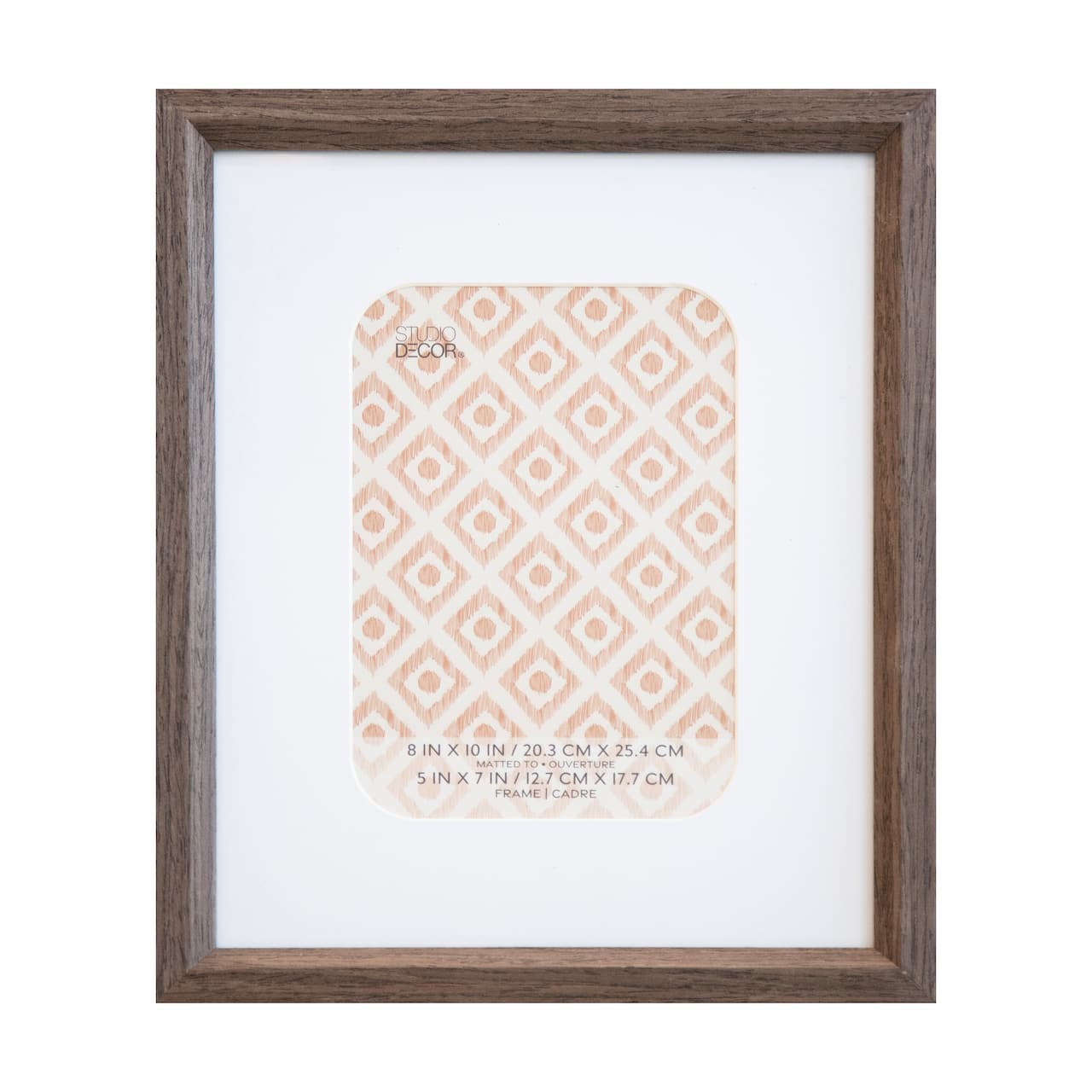 6 Pack: Dark Brown 5" x 7" Frame with Mat, Neutral Basic by Studio Décor®